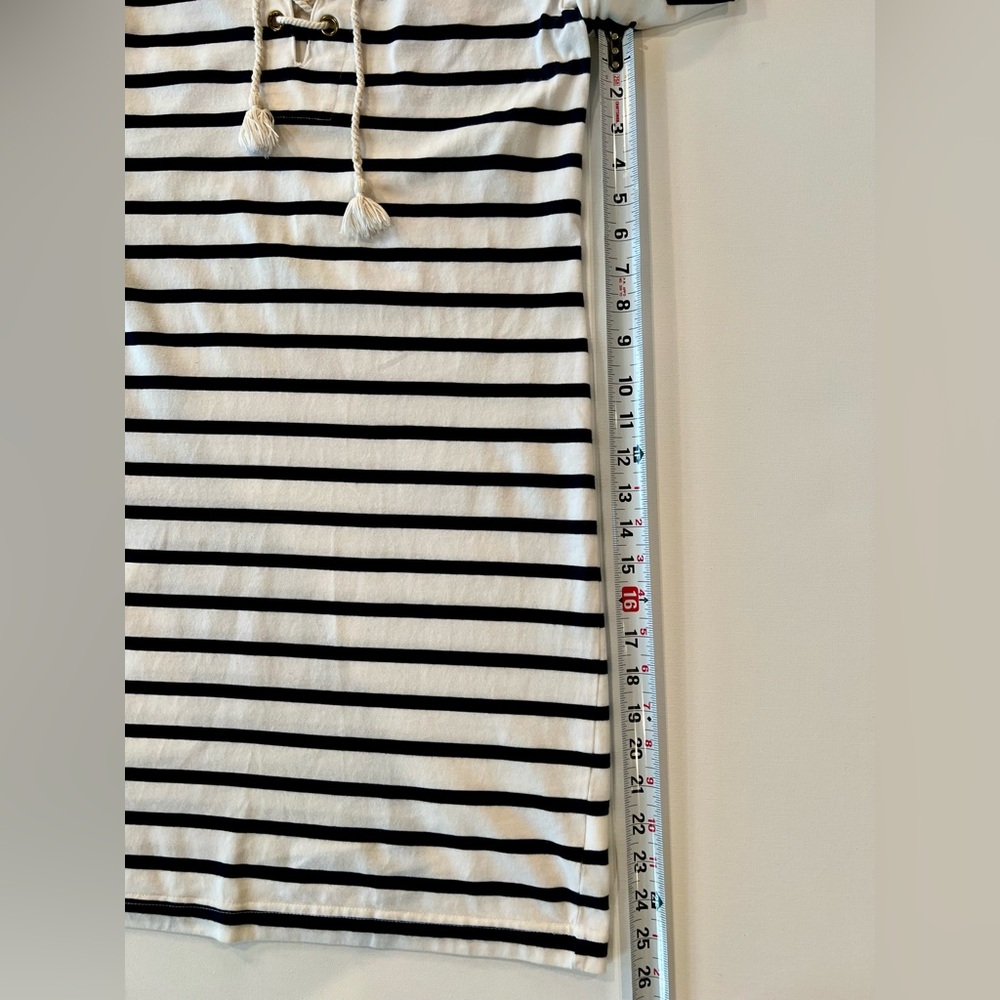 Gap Nautical Navy White Striped Dress Long Sleeve Yacht Boat Sailor Beach Sea - Picture 6 of 13